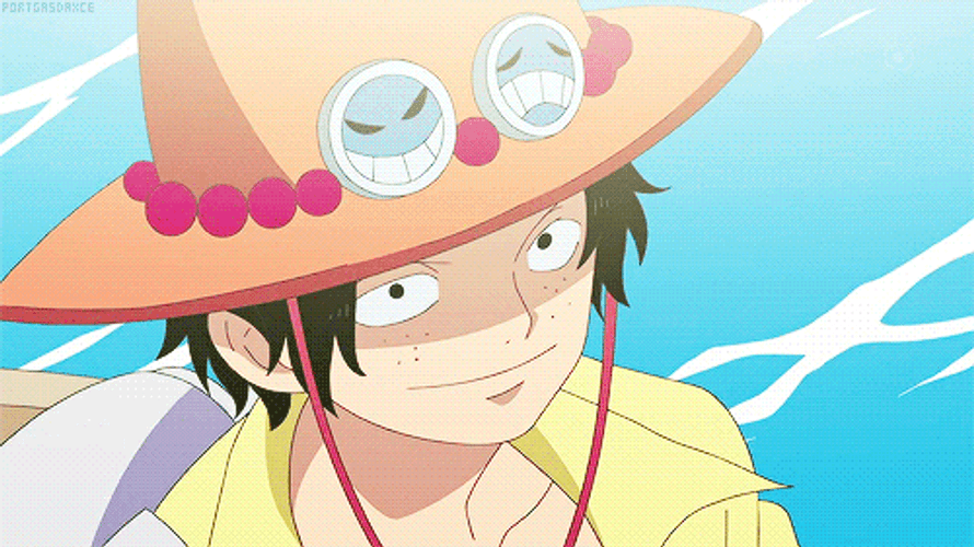 One Piece Ace Big Smile GIF