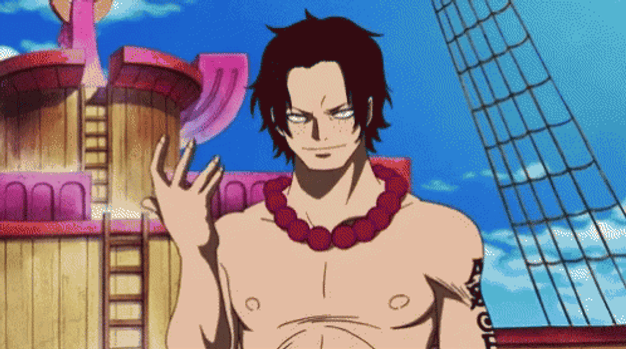 One Piece Ace Fiery Hands GIF