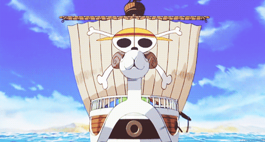 One Piece Boat Sailing GIF