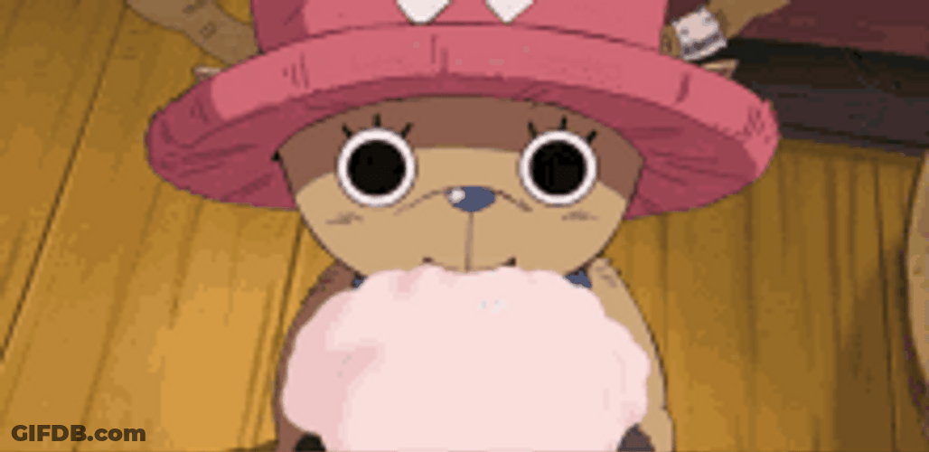 One Piece Chopper Recall Crying Cotton Candy GIF