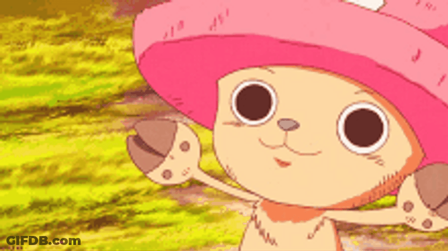 One Piece Chopper Waving Happy GIF