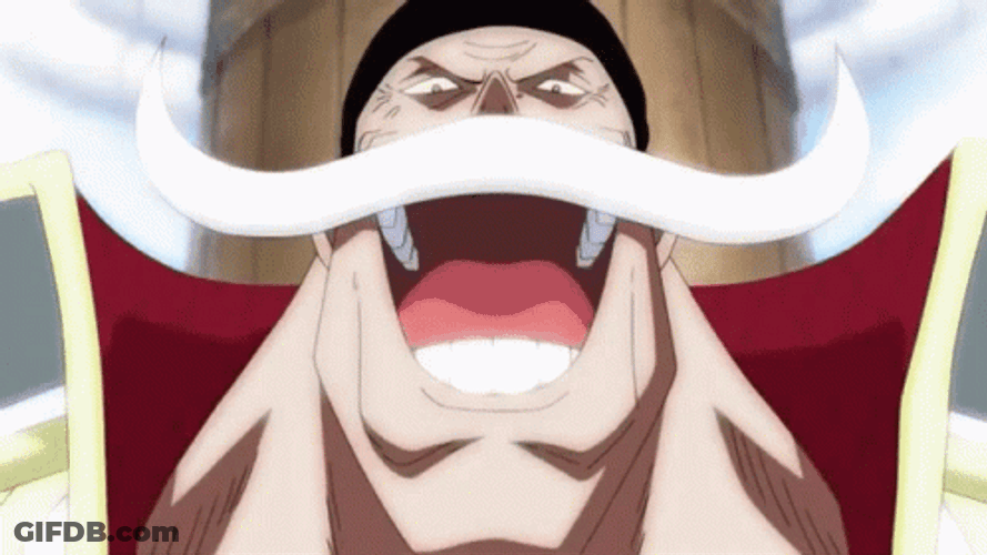 One Piece Laughing Whitebeard GIF