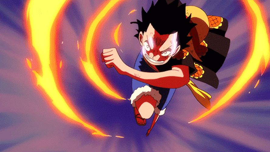 One Piece Luffy Punch GIF