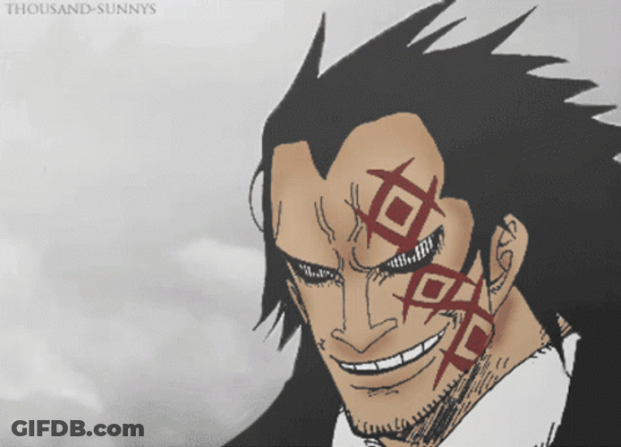 One Piece Monkey D Dragon Evil Smile GIF