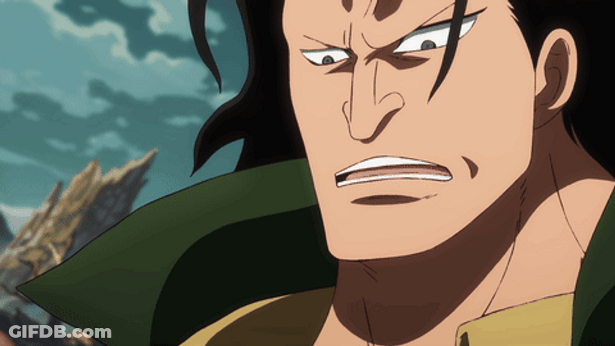 One Piece Monkey D Dragon Headshot GIF