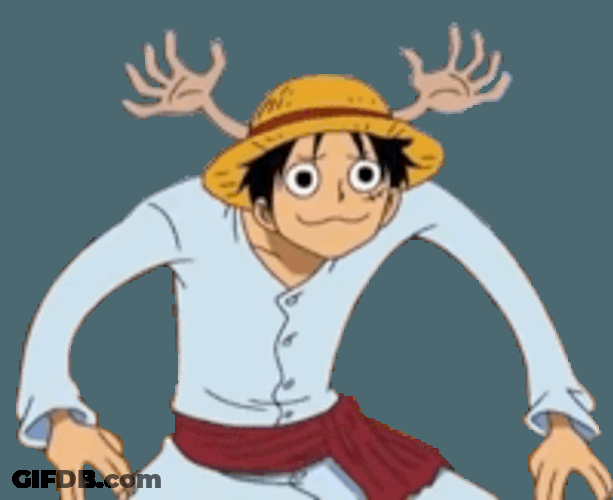 One Piece Monkey D Luffy Sticker GIF