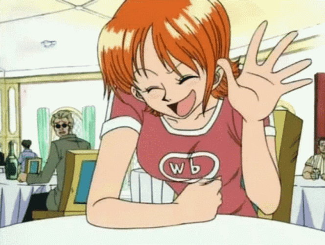One Piece Nami Laughing Hard GIF