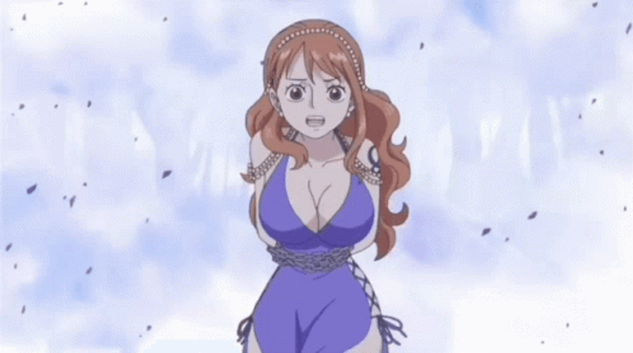 One Piece Nami Shouting GIF