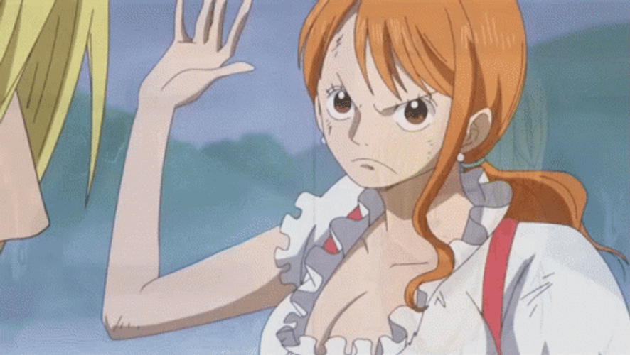 One Piece Nami Slapping Sanji GIF