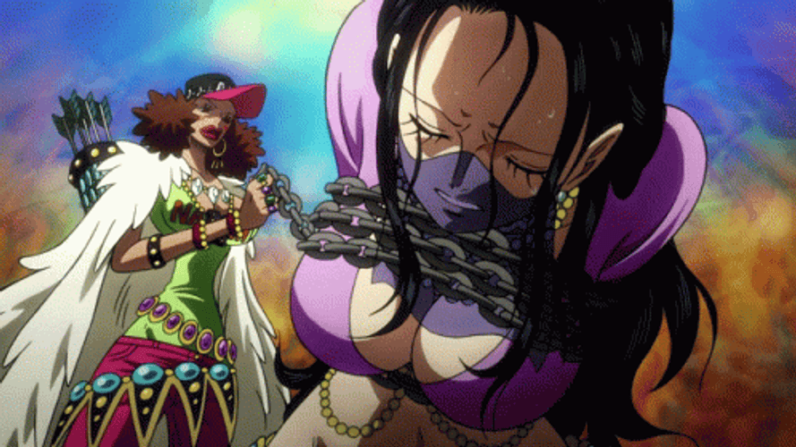 One Piece Nico Robin Tied Up GIF