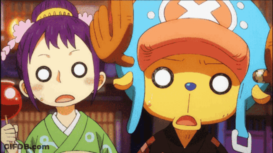 One Piece Tama Chopper Surprised Hell Nah GIF