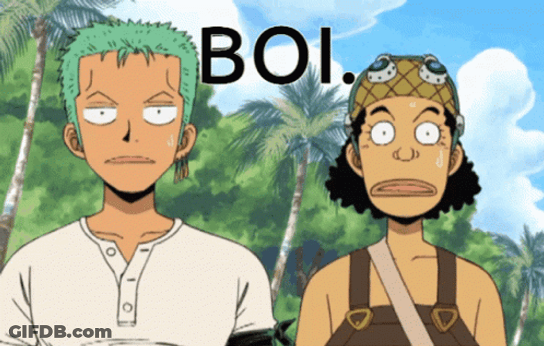 One Piece Usopp And Zoro Talking GIF