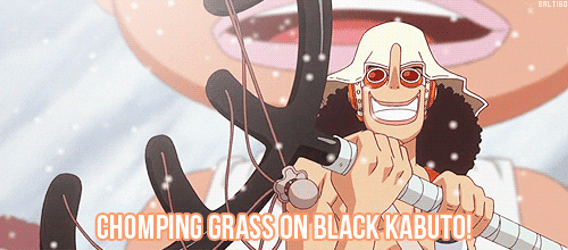 One Piece Usopp Kuro Kabuto Weapon GIF