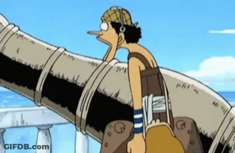 One Piece Usopp Opens Mouth GIF