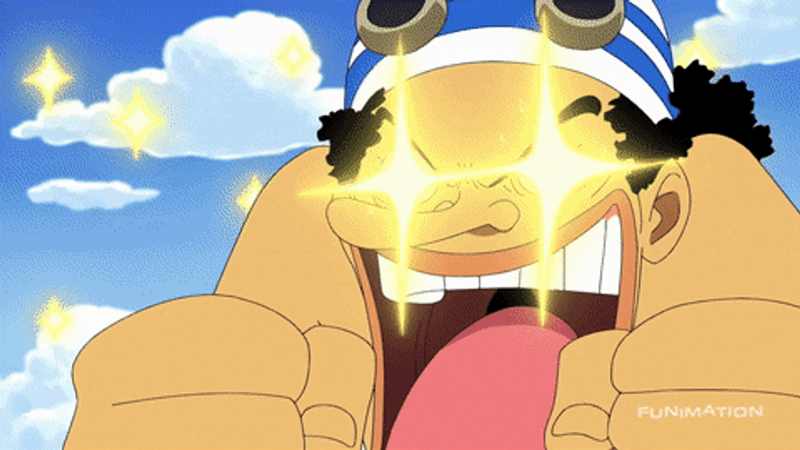 One Piece Usopp Sparkling Eyes GIF