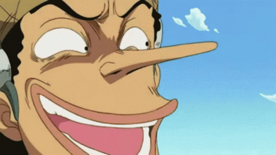 One Piece Usopp Staring Nami GIF