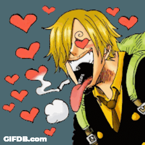 One Piece Vinsmoke Sanji Sticker GIF