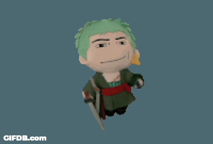 One Piece Zoro Sticker GIF