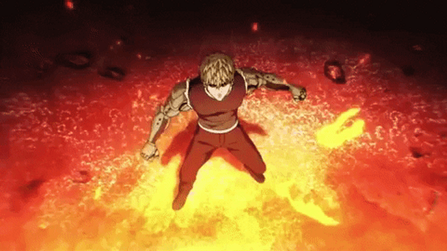 One Punch Man Anime Genos GIF