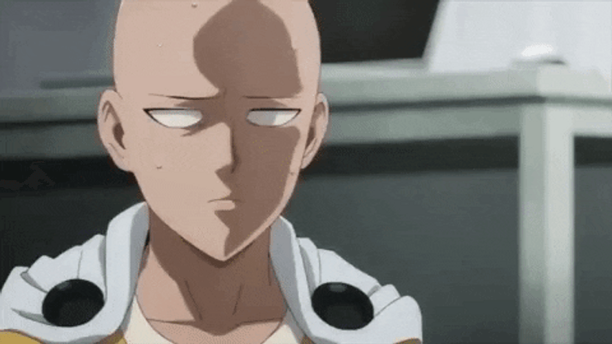 One Punch Man Bald Saitama GIF