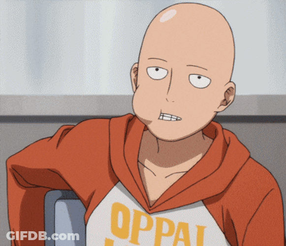 One Punch Man Blowing GIF