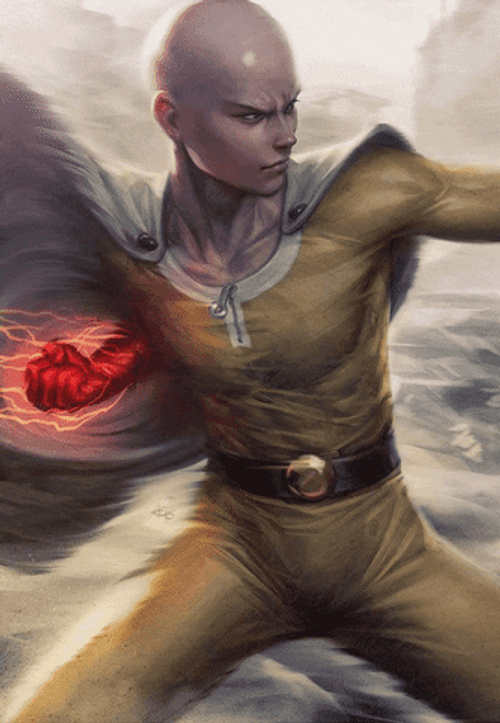 One Punch Man Saitama Artwork GIF
