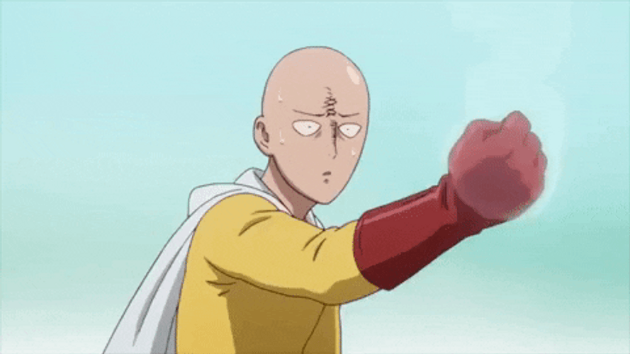 One Punch Man What Again GIF