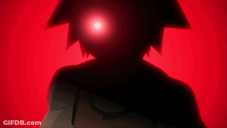 One Red Anime Eyes GIF