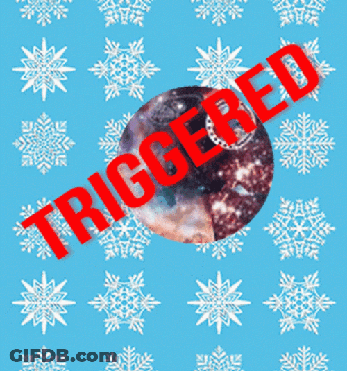 One Triggered Snowflake GIF