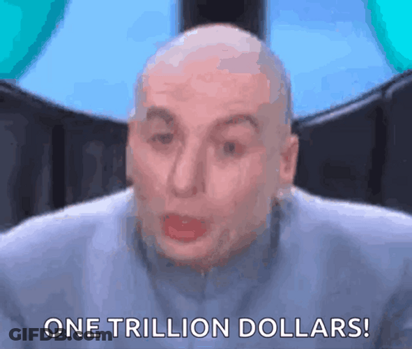One Trillion Dollars Dr Evil One Million Dollars GIF