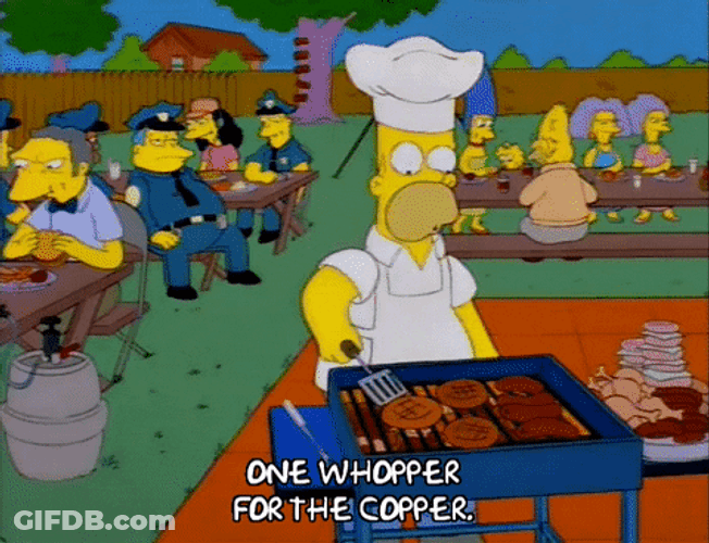 One Whopper Whopper The Simpsons GIF