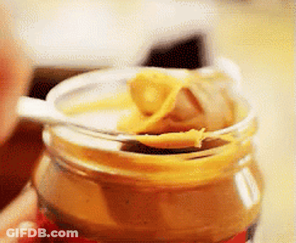 One Yummy Scoop Of Peanut Butter GIF