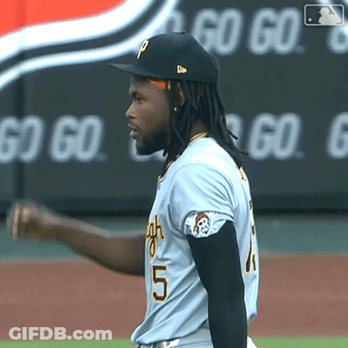 Oneil Cruz Fixing His Cap GIF