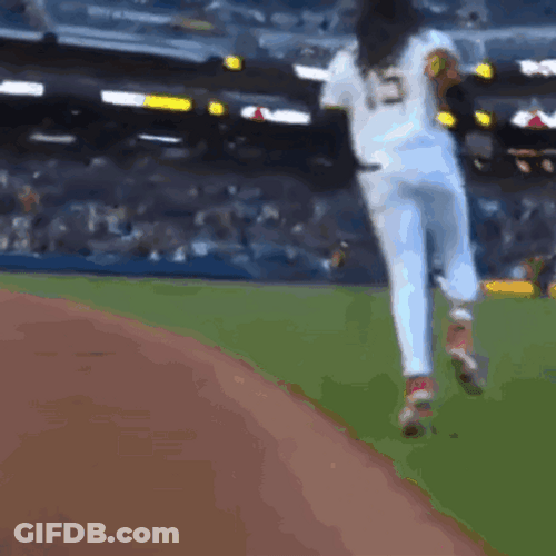 Oneil Cruz Happily Jumping GIF