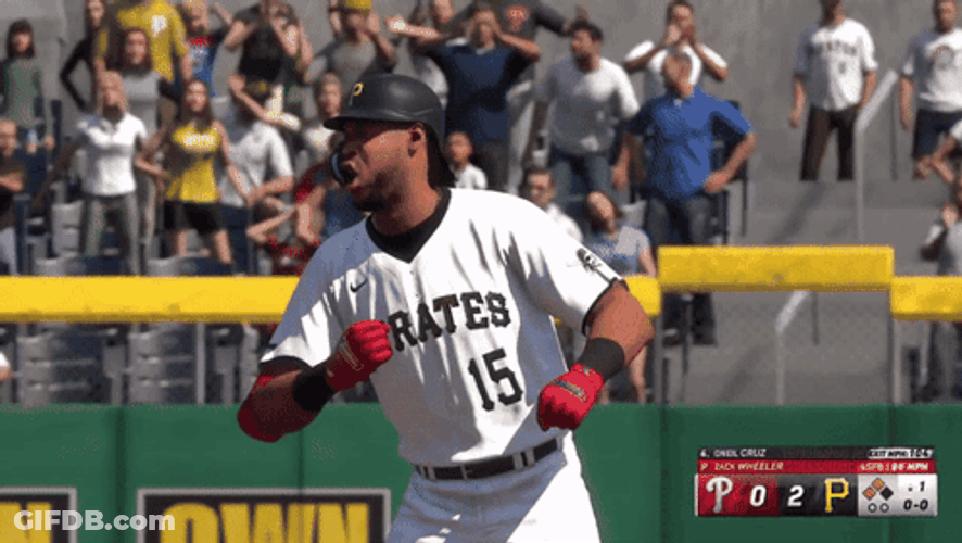 Oneil Cruz Hyping The Crowd GIF