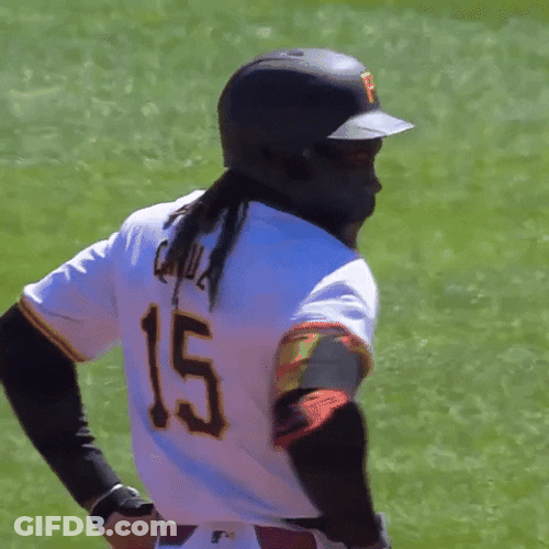 Oneil Cruz Looking Back Smile GIF