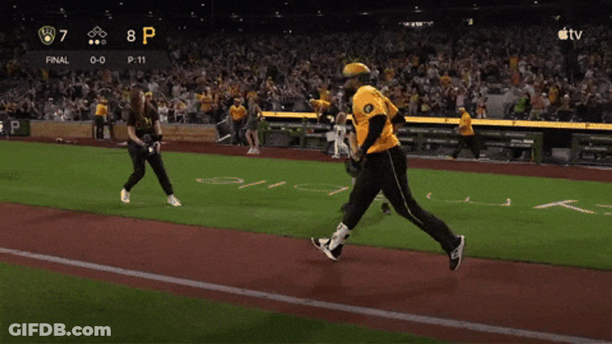 Oneil Cruz Pittsburgh Celebration GIF