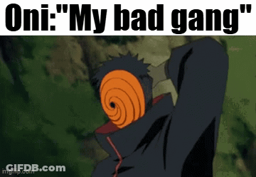 Oni Masked Man With My Bad Gang GIF