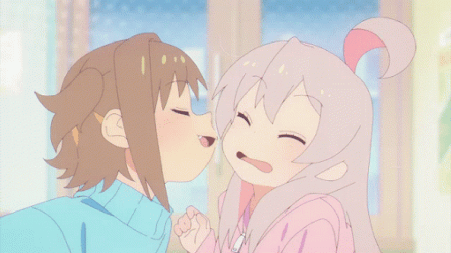 Onimai Mahiro Anime Awkward Sniffing GIF