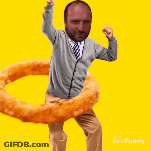 Onion Rings Cooking In Skillet GIF