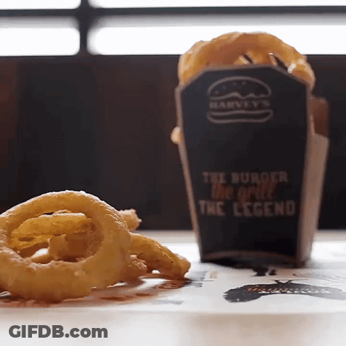 Onion Rings The Burger The Grill The Legend GIF