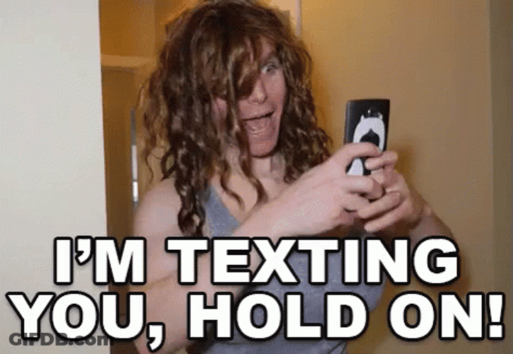 Onision Youtuber Texting You Hold On GIF
