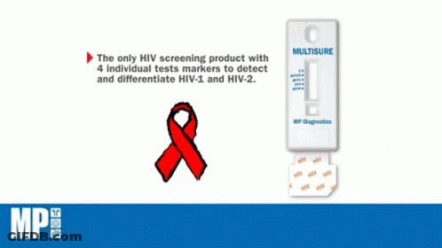 Only HIV Screening Product With 4 Tests HIV-1/2 GIF