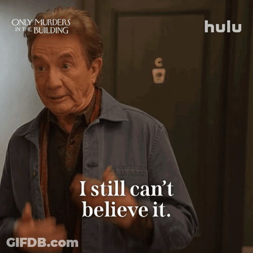 Only Murders In The Building Man Laughing I Still Can't Believe It GIF