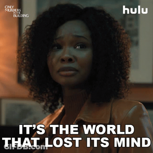 Only Murders In The Building Poster World Lost It GIF