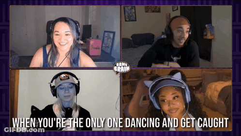 Only One Dancing Gets Caught GIF