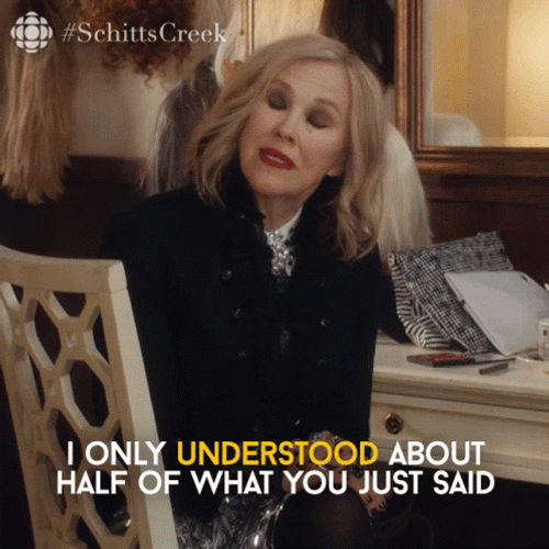 Only Understood About Half Of What You Said GIF