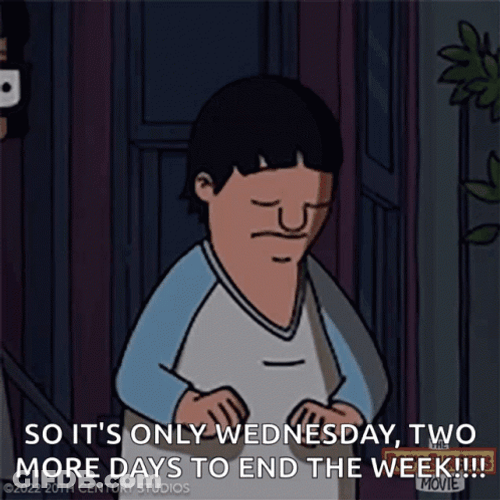 Only Wednesday Shock Bob's Burger GIF
