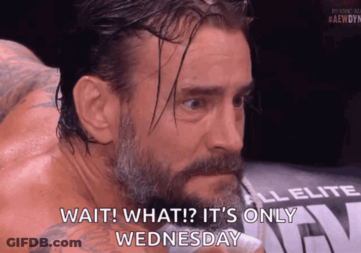 Only Wednesday Wait Wow CM Punk GIF