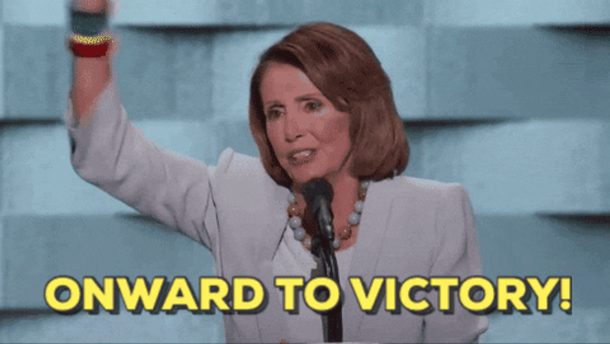 Onward To Victory Nancy Pelosi GIF